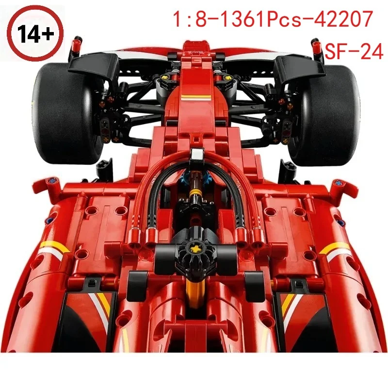 

Гоночный конструктор SF-24 RB20, 1361/1639 деталей, масштаб 1:8, креативная механическая модель MOC, коллекционная модель автомобиля для энтузиастов