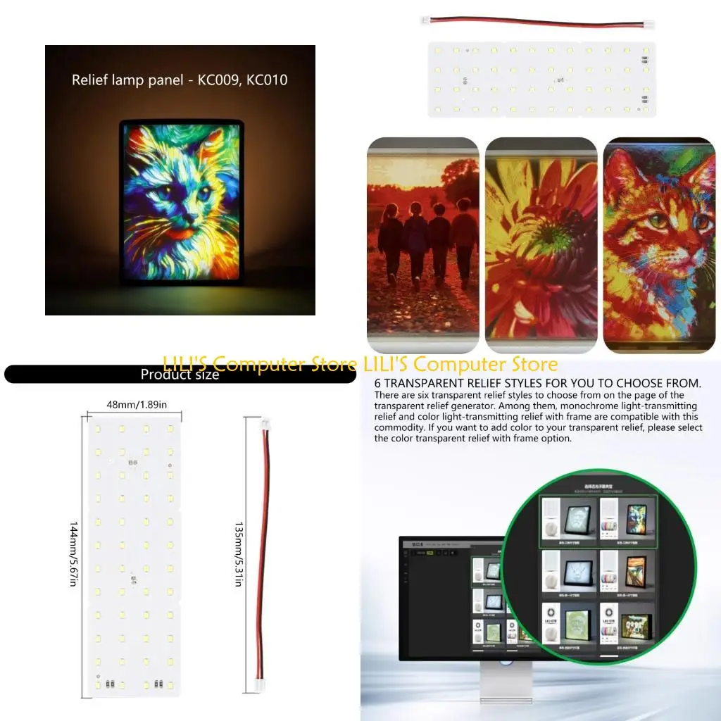 

A52B For Lab Lithophane CMYK Led Panel LED Backlight Board Basic Lithophane 3D Print Lithophane Photo Accessories