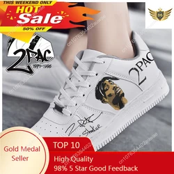 Rapper 2Pac Tupac Fashion Men Women casual Shoes Male Platform Sneakers Girls Casual kateboarding Shoes flats 3D graffiti