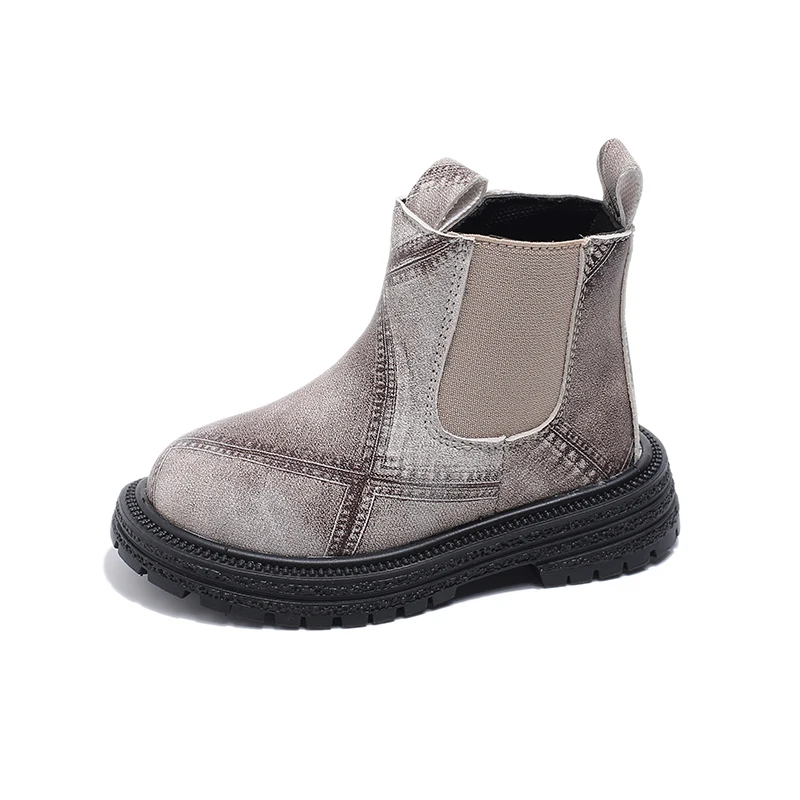 Botas de moda para niños pequeños, botines con cremallera, antideslizantes, estilo Chelsea, otoño e invierno, 2024