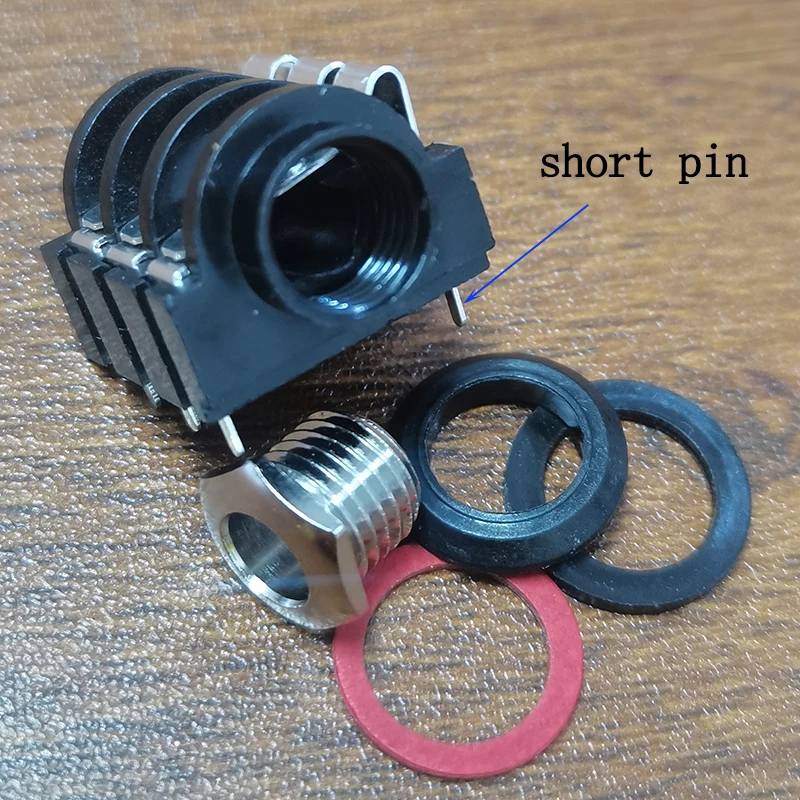2–10 Stück 6-poliger 6,35-mm-Audio-Klinkenstecker, Panel-Mount-Stecker, 6,35–334 G, für den Anschluss von Mikrofon- und Audiogeräten – Detail 2
