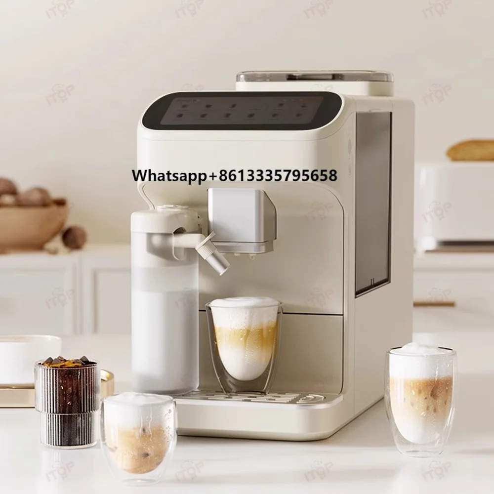 

Commercial Automatic Espresso Coffee Making Equipment Smart Coffee Makers Machine With Milk Tank