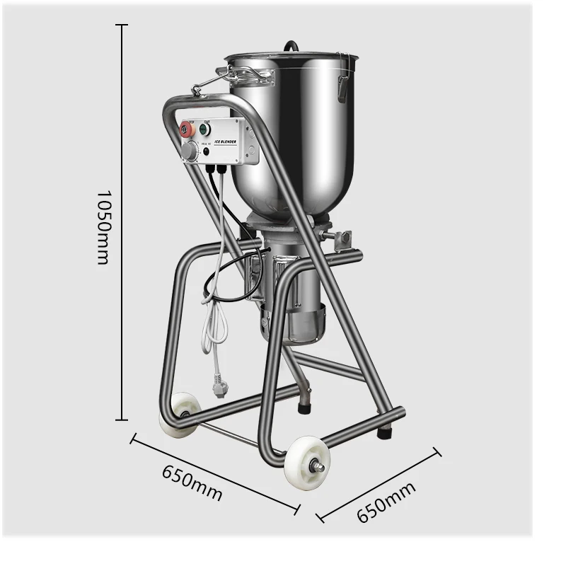 Macchina per il ghiaccio commerciale di grande capacità da 30 litri, miscelatore per marmellata a pavimento, frappè, macchina per rompere la parete del ghiaccio con fagioli Mung