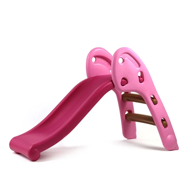 

Fun Pink Single Plastic Children's Slide Eco-Friendly Foldable Storage