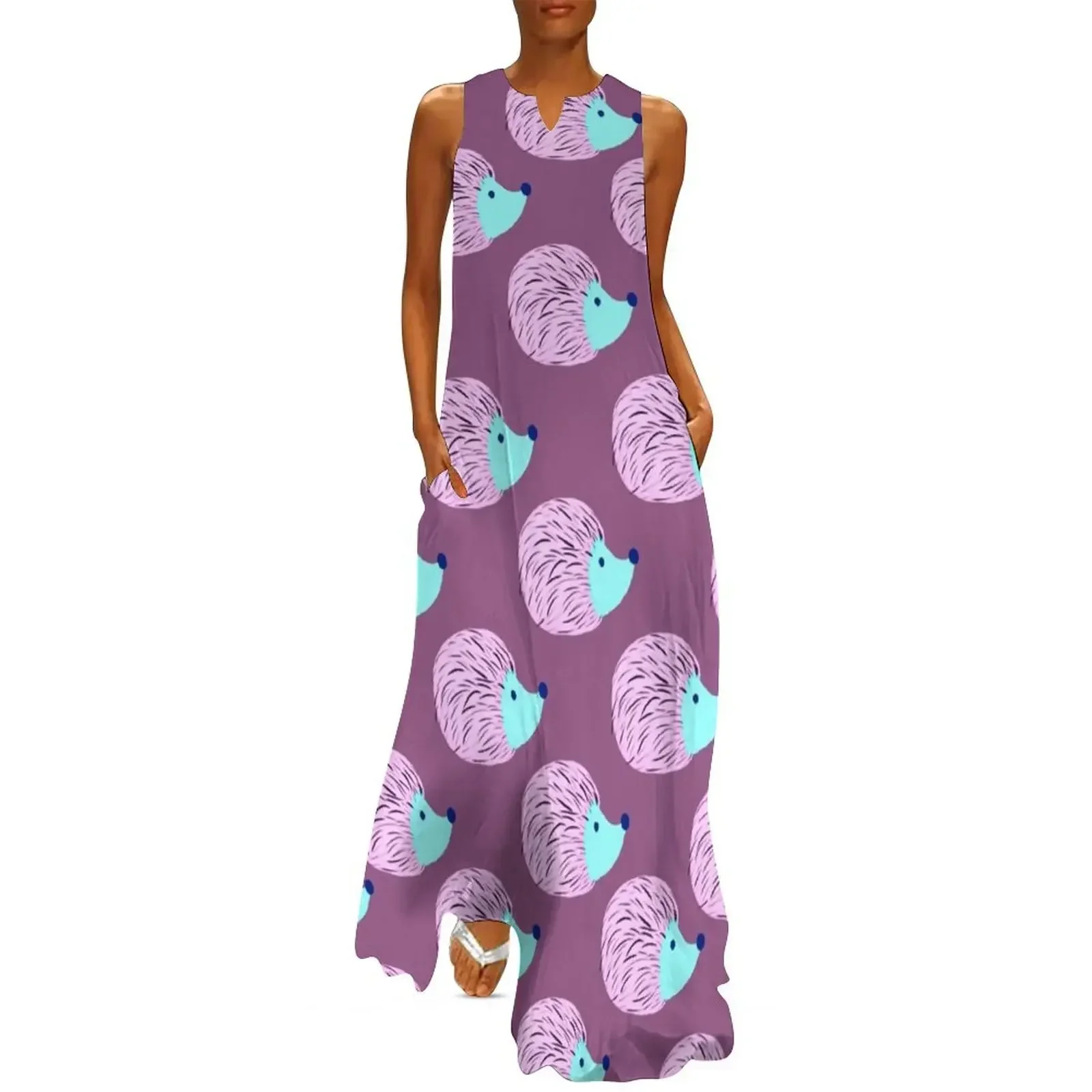 

Hedgehg pattern Long Dress womans clothing summer dresses womens 2025 elegant guest wedding dress luxury woman party dress