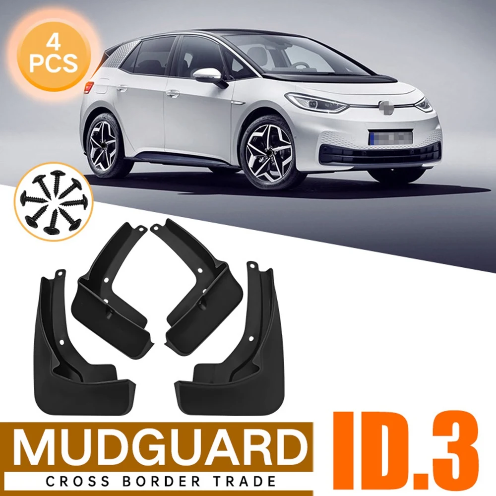 4Pcs Car Mud Flaps for ID.3 ID3 2021 Mudguards Fender Mud Guard Flap Splash Flaps Accessories