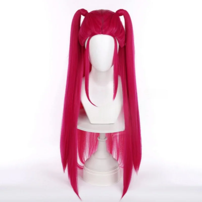 K-Pop: Demon Hunters Mira-pelucas de Cosplay para mujer, pelo sintético rosa, peluca de actuación para fiesta de Halloween, accesorio de juego de rol de película