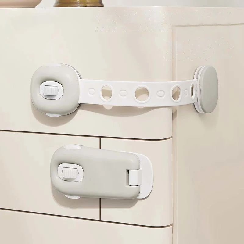 أقفال أمان متعددة الوظائف للأطفال، قفل يدوي مضاد للقرصة، قفل باب الخزانة، أقفال درج الثلاجة الواقية للأطفال