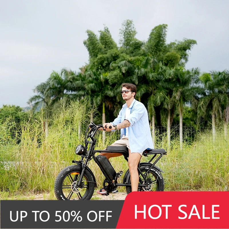 

TTYOssie V20 Factory European Union Warehouse Mountain Fat Tire Ebike 15A C80 Fatbike Hydraulic Brake Electric Hybrid Bike with