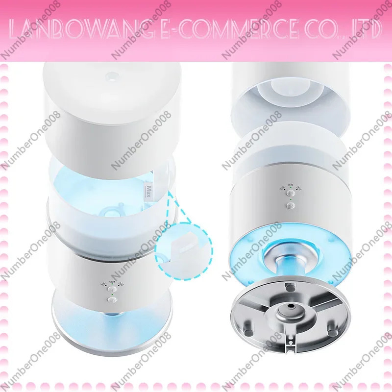Ultrasonic Quiet Humidifier, Desk Lamp 2-in-1 Night Light, Aroma Mist Maker for Bedroom Office