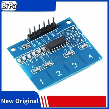 1 adet TTP224 4 kanal dijital kapasitif anahtarı dokunmatik sensör modülü Arduino UNO kurulu için