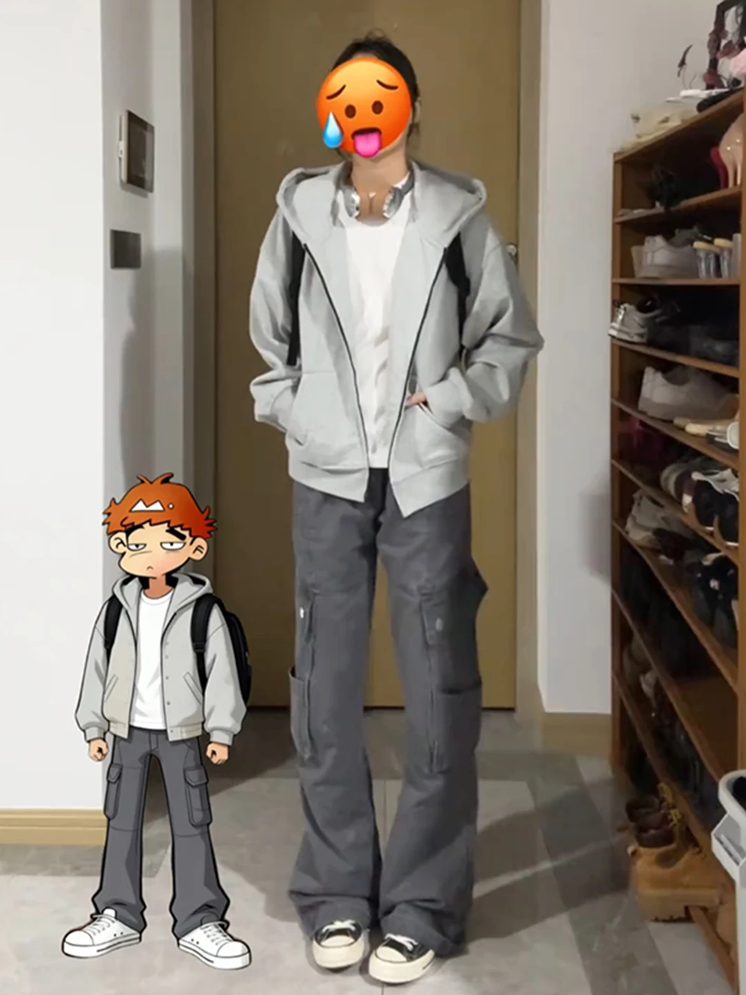 

ey Straight Leg Workwear Pants Men Women American Deconstructed Flared Waed Wide Leg Pants Multiple kets Knife