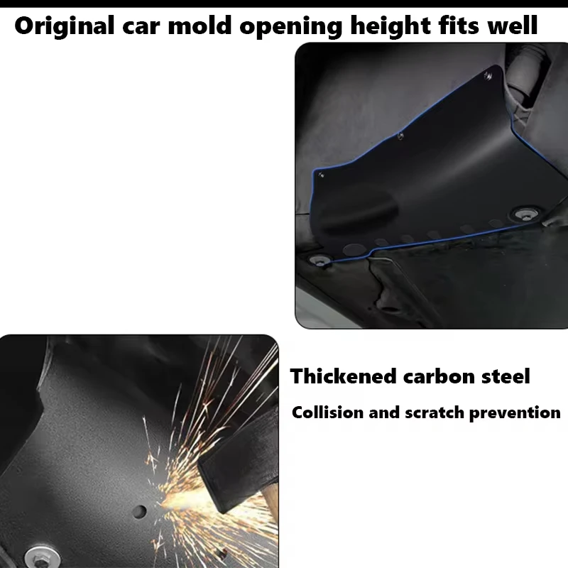 Dispositivos de protección de tubos de refrigerante para Tesla, cubierta de protección de placa de acero al carbono, accesorios exteriores, Modelo 3 Y, 2021, 2022, 2023