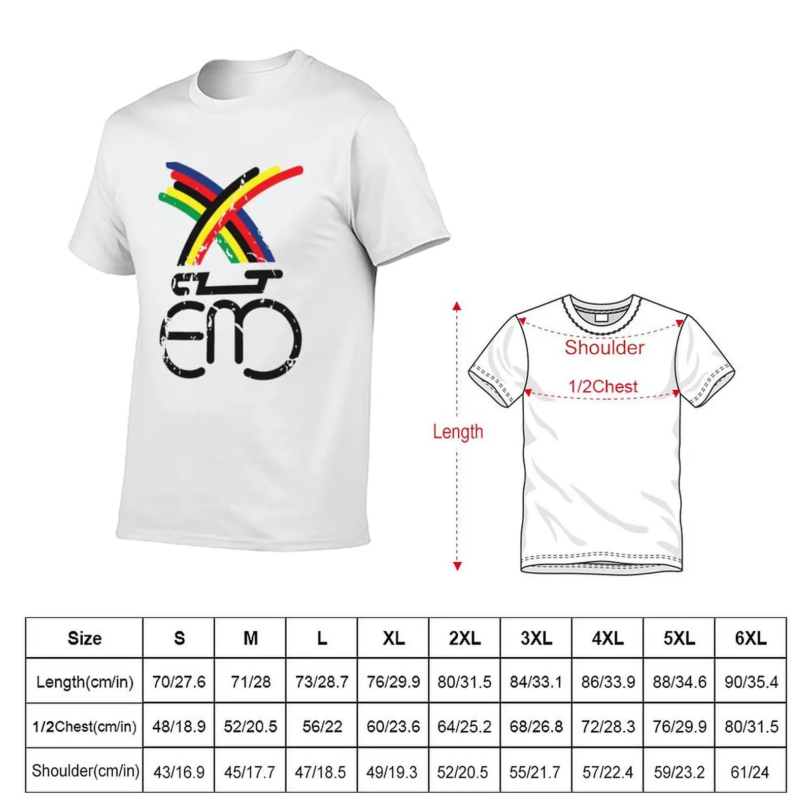 Eddy Merckx Distressed T-Shirt man t shirts cotton man t shirt cotton T-Shirt