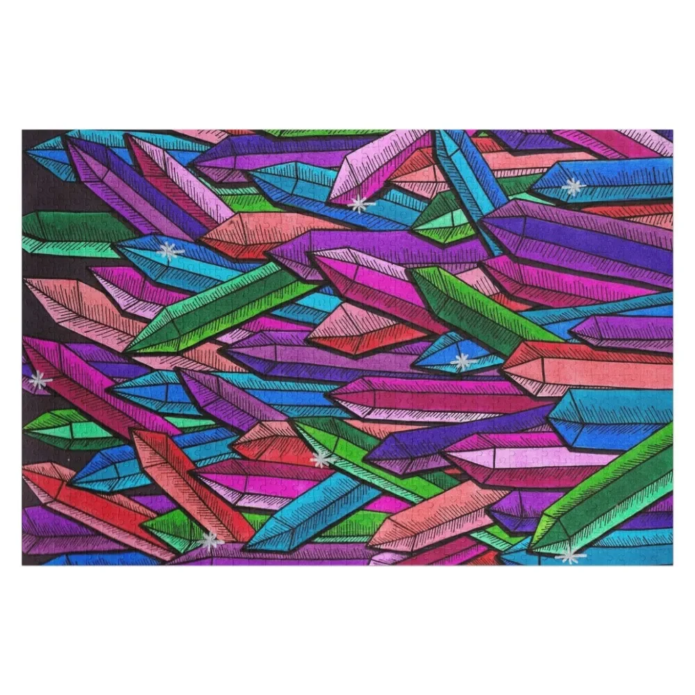 crystals Jigsaw Puzzle Personalized Name Personalized Gift Toddler Toys Puzzle