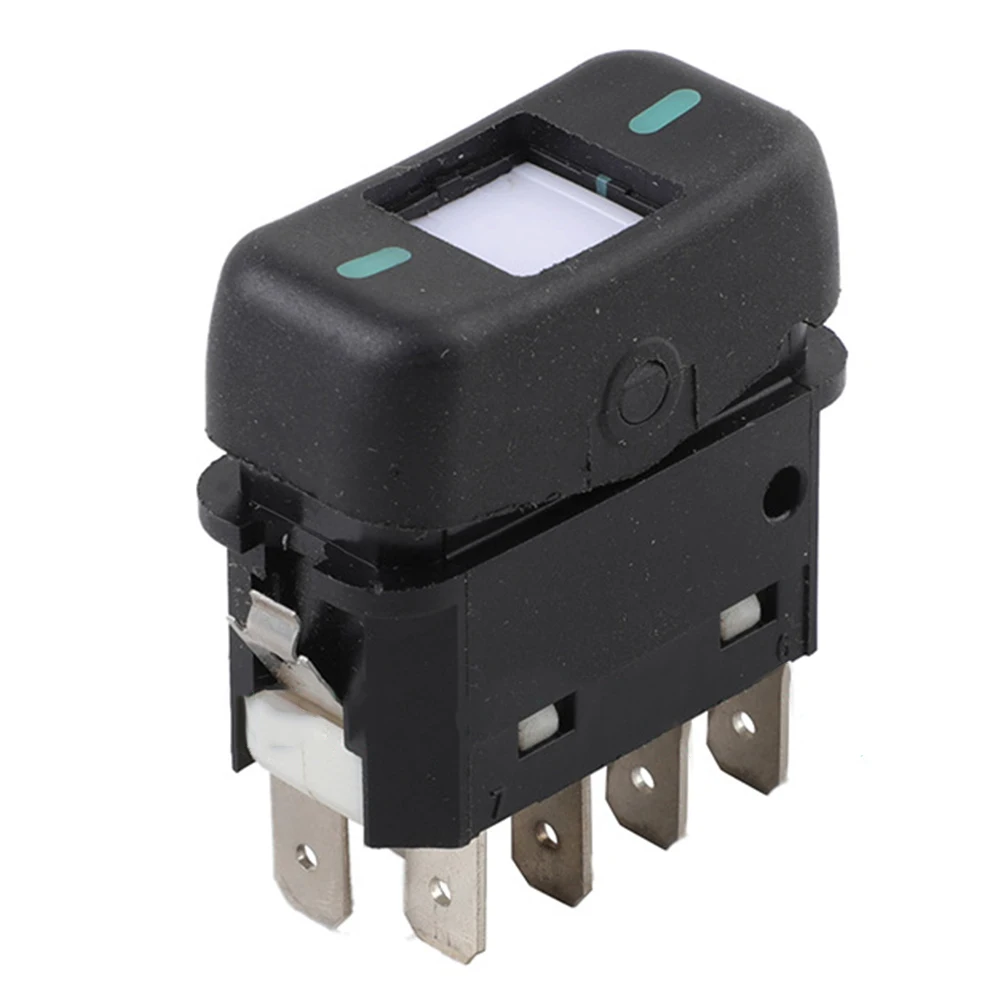 8-pin Switch Window Switch Mechanics Black for Easy Installation Power Switch Button Easy Installation Long-lasting Performance