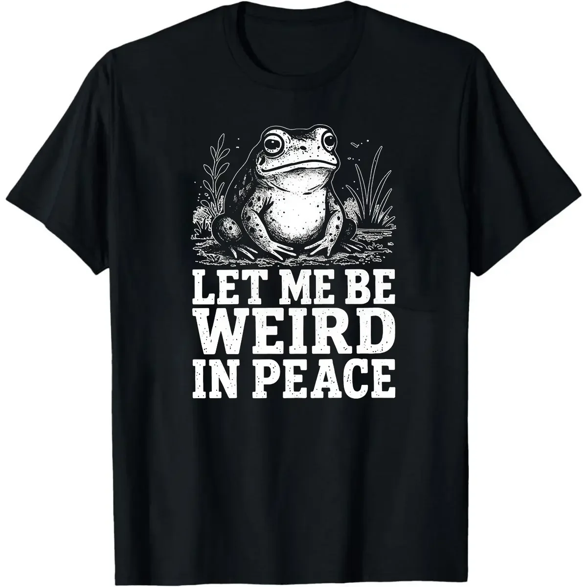Let Me Be Weird In Peace Shirt, Funny Frog Quote Sarcastic Animal Humor Retro, Vintage Creature