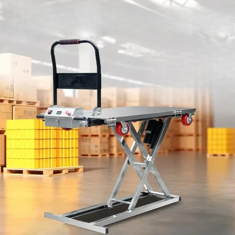 

hot sales Electric Lifting Platform Scissor Lift Hydraulic Cargo Trolley Flat Truck Truck Loading and Unloading Truck