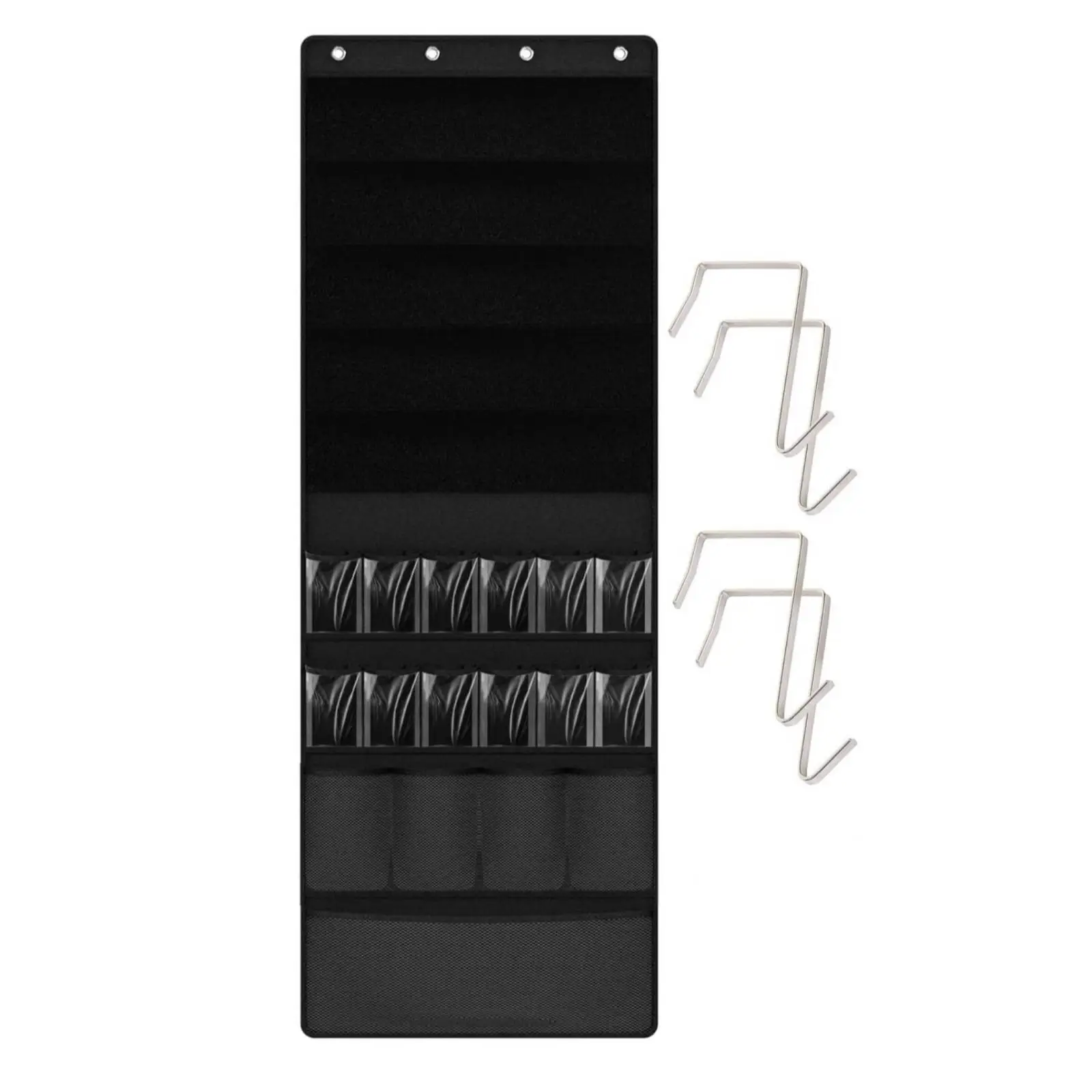 Hanging Hanging Storage Net over Door Shoe Organizer with Large Transparent Pockets Nonwoven Fabric Durable Black for Home Entryway - Aliexpress Deal