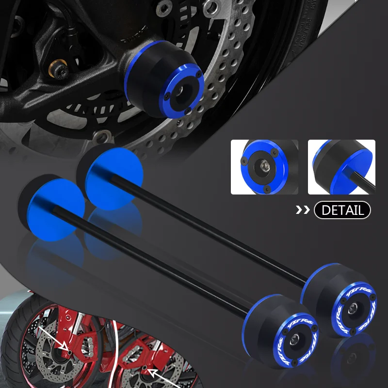 

Fit For YZF-R6 YZFR6 yzf-r6 2017-2024 Motorcycle Front Rear Axle Wheel Fork Sliders Cap Crash Protector CNC Falling Protection