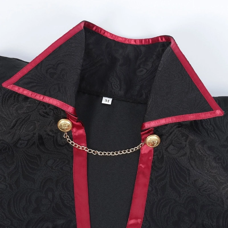 

Halloween Cloak Medieval Cloak with Chain Cosplay Long Cape Vampires Cloak Cape DXAA