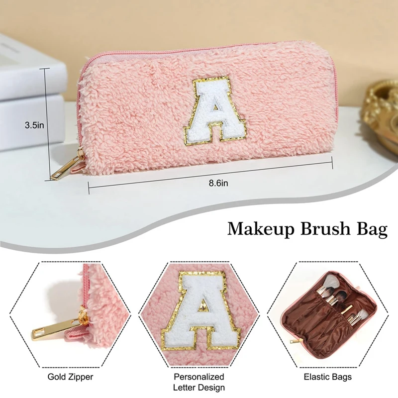 Pink Makeup Bag Cosmetic Bag Birthday Gifts For Women, Travel Toiletry Bag Makeup Brush Bag Makeup Bag image 6