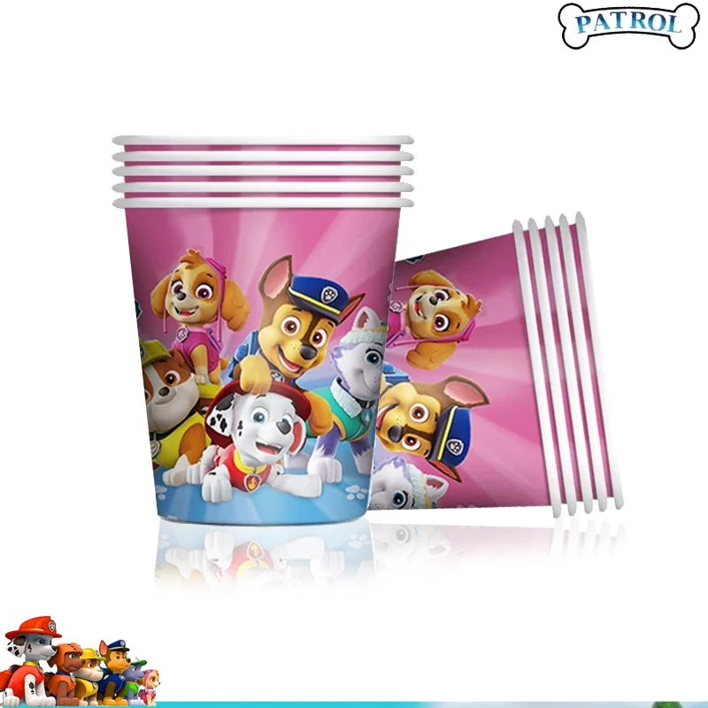 PAW Patrol Birthday Party Decorations Latex Aluminum Foil Balloons Disposable Tableware Kids Event Supplies Chase Marshall Skye