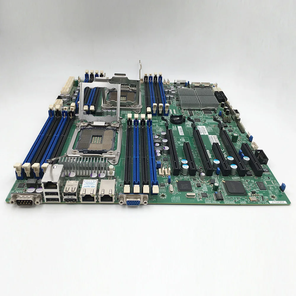 Imagem -05 - Placa-mãe para Servidor Supermicro Suporte E52600 v1 v2 Ecc Ddr3 8x Portas Sas C606 X9dr3-f Lga2011