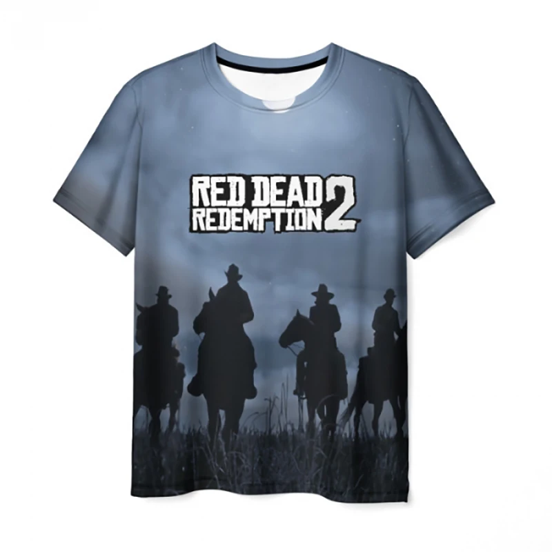 Summer New Red Dead Redemption 2 T-Shirts Game 3D Print Men Women Fashion Oversized Short Sleeve T Shirt Kids Tees Tops Clothing