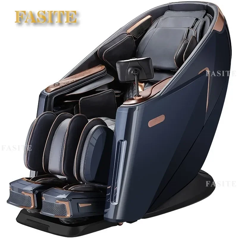 For Space Capsule Massage Chair 4D Dual Movement Leg Foot Separate SL Guide Rail Electric Sofa with Music Function Home
