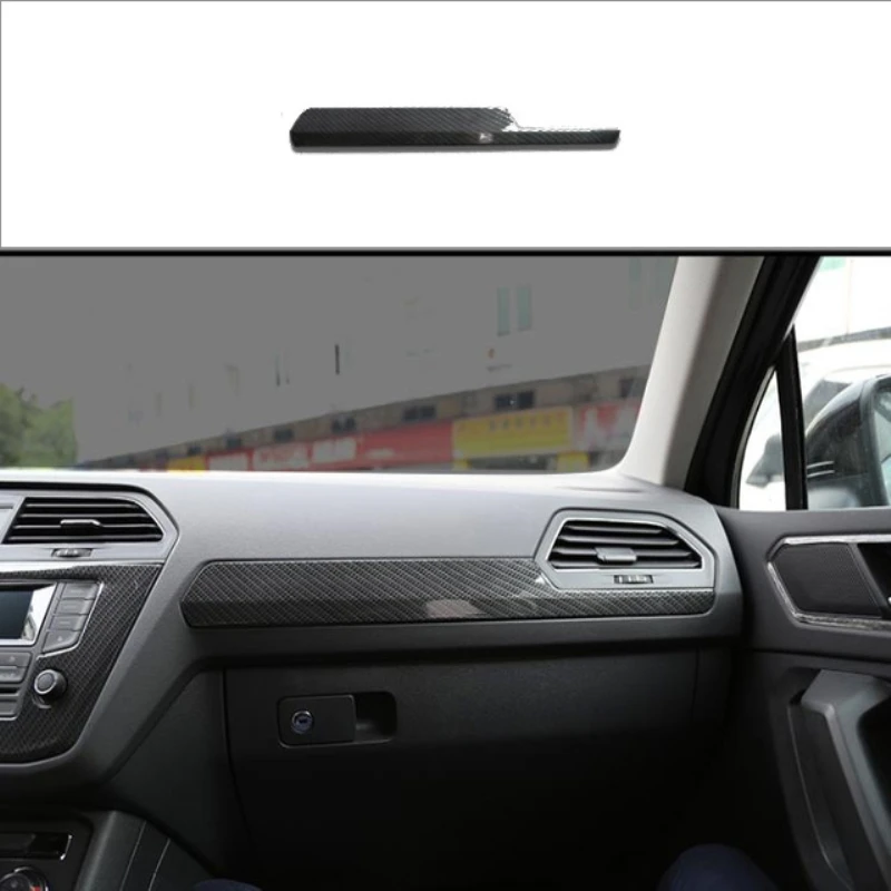 For Volkswagen Vw Tiguan 2017 2018- 2020  ABS Car Dashboard Center Control strip co-pilot storage box Upper Decorative trim