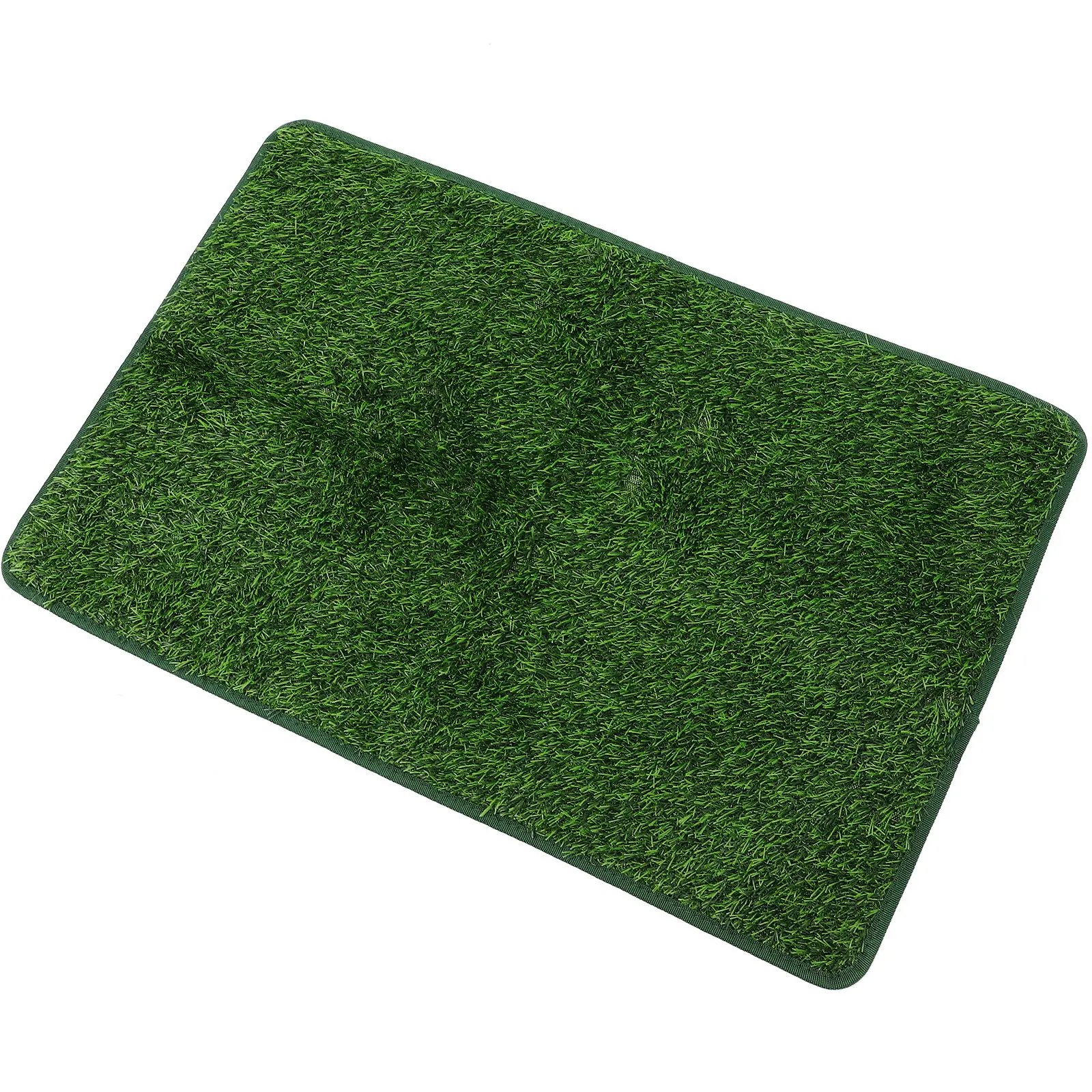 Playing Pet Pee Mat with Supple Water-Absorbing Material Vivid Fake Grass Surface Portable for Cars Rooms Training Puppies