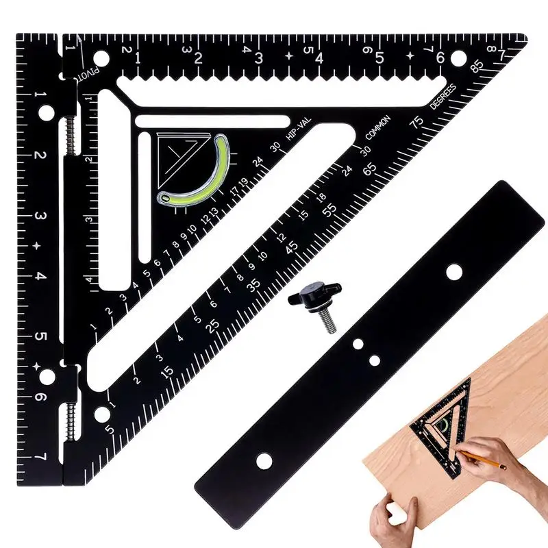 Innovative Rafter Square Tool Multi-purpose Carpentry Squares Right Angle Ruler Rafter Square  Woodworking Measurement Tool