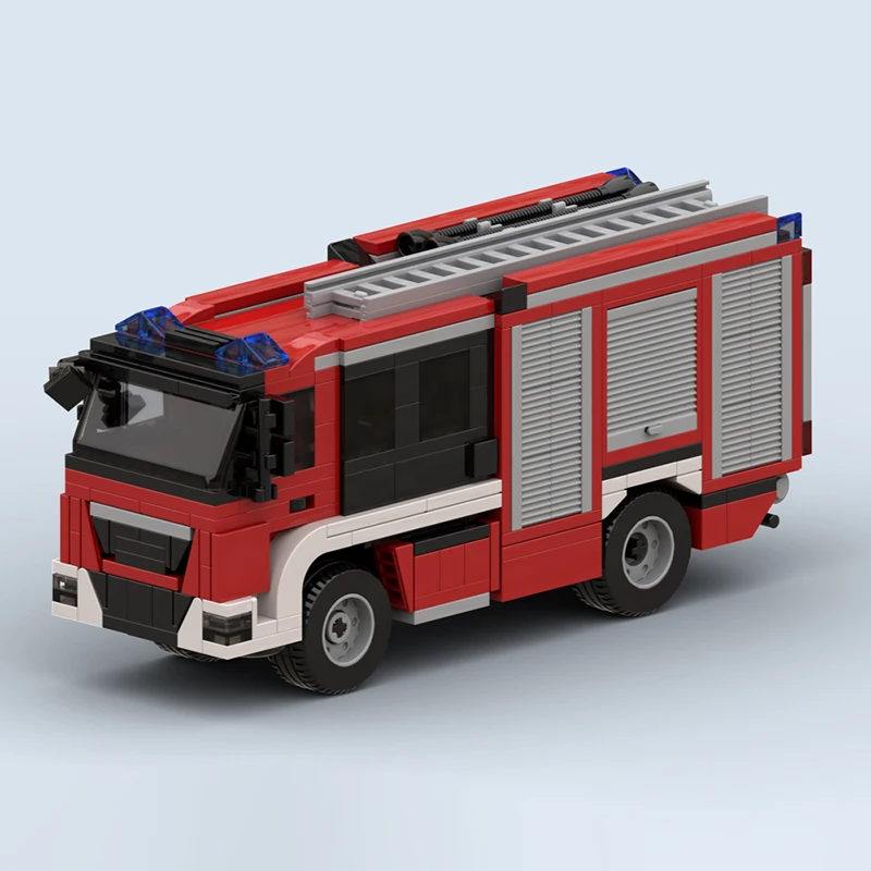 Moc Building Blocks Dresden Fire Engine Technology Modular Bricks Model  Gifts Christmas Toys DIY Sets Assembly！