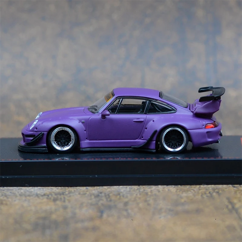 Microscale 1:64 RWB Purple 911 Die-cast Alloy Car Collection Street Weapon A Holiday Gift For Children