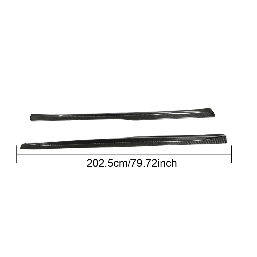 フルカーボンファイバー M3 M4 サイドスカート拡張 BMW F80 M3 セダン F82 F83 M4 クーペ 2012-2017
