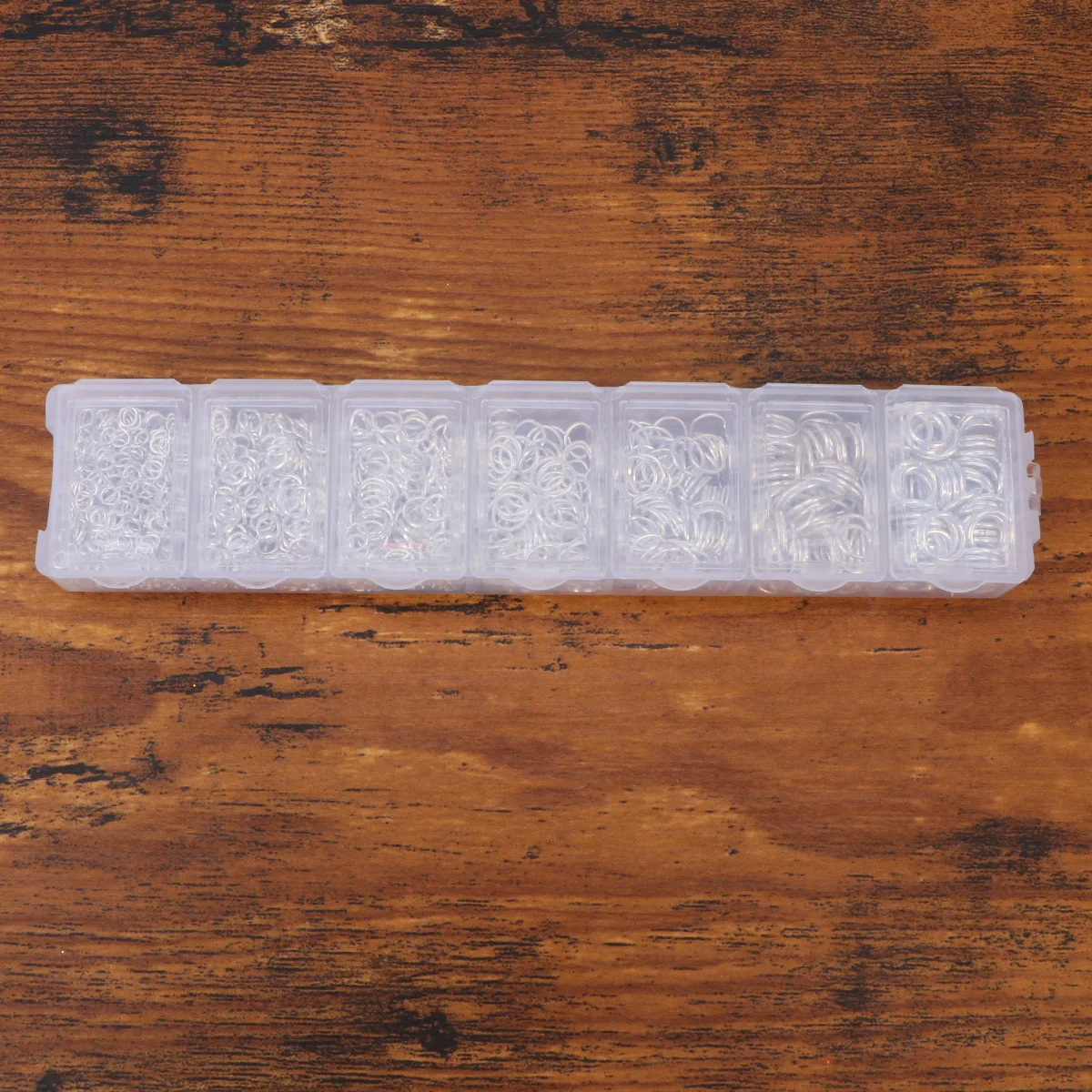 

1500pcs Jewelry Making Kit 7 Grids Diy Findings Set Silver Gold Open Jump Rings Lobster Clasps Eye Pins For Earrings Bracelets