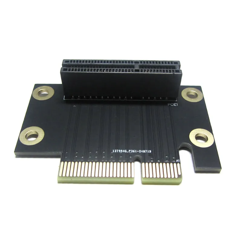 PCI- Express 4X Riser Card 90-Degree Adapter Card PCI-E 4X Extender Extension Card for  Server Chassis Computer 4CM X4 3.0