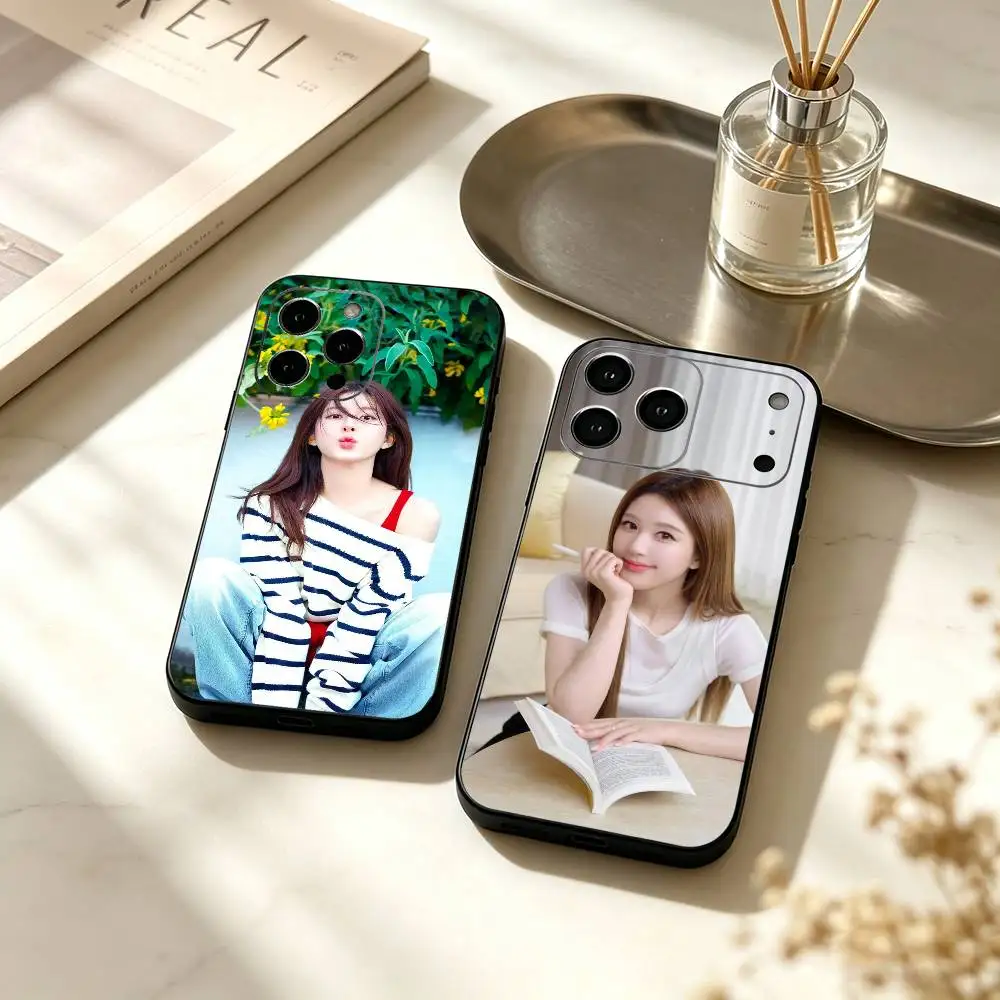 Playful lovely Girl Lulu Z-Zhao Lusi Phone Case For iPhone 17, 16,15,14,13,12,11 Plus,Pro Max, Others Soft Black Cover