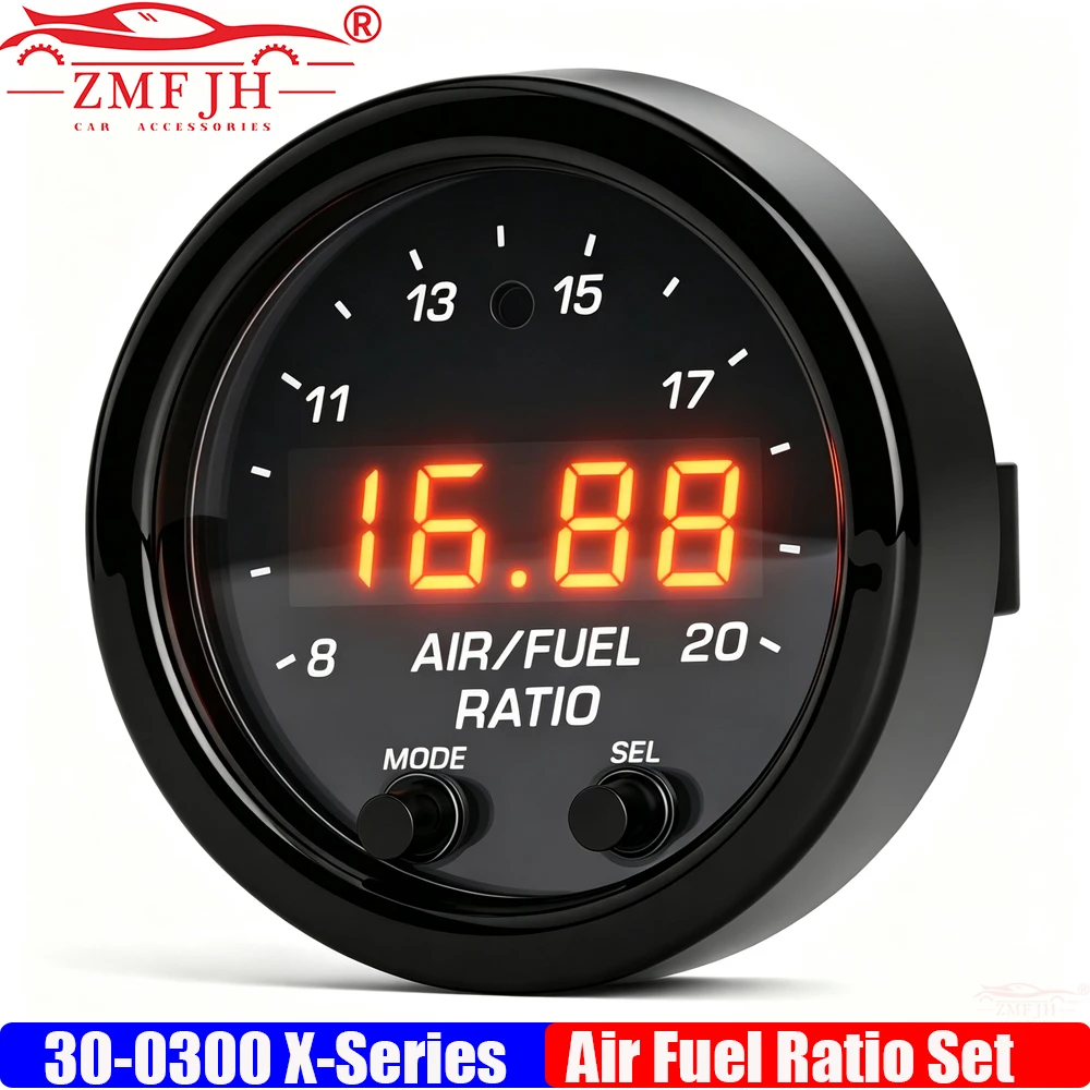 30-0300 X-Series Air Fuel Ratio Gauge Kit LSU 4.9 0258017025 Wideband O2 Oxygen Sensor AFR Controller Gauge for Lambda Meter