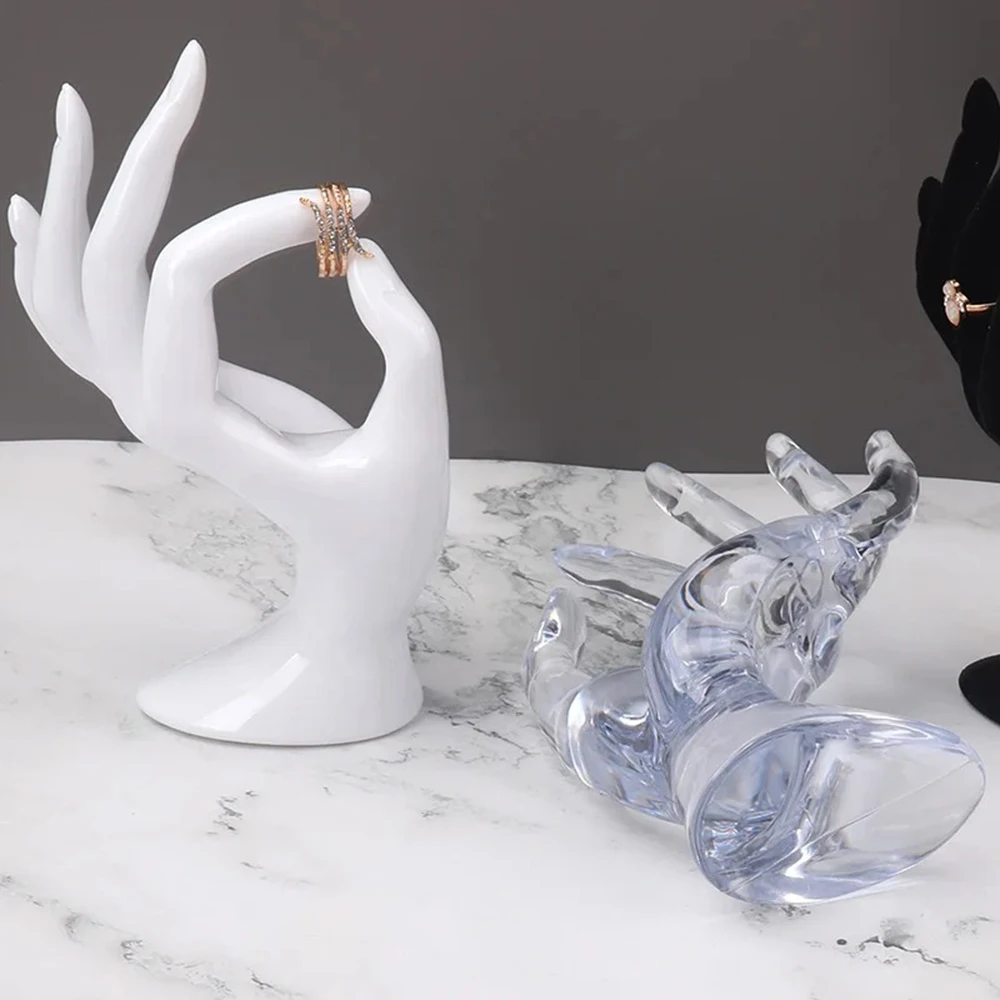 Bangle Watch Jewelry Display Stand Organizer Ok Hand Model Shelf Bangle Ring Storage Holder Decoration Jewelry Packaging