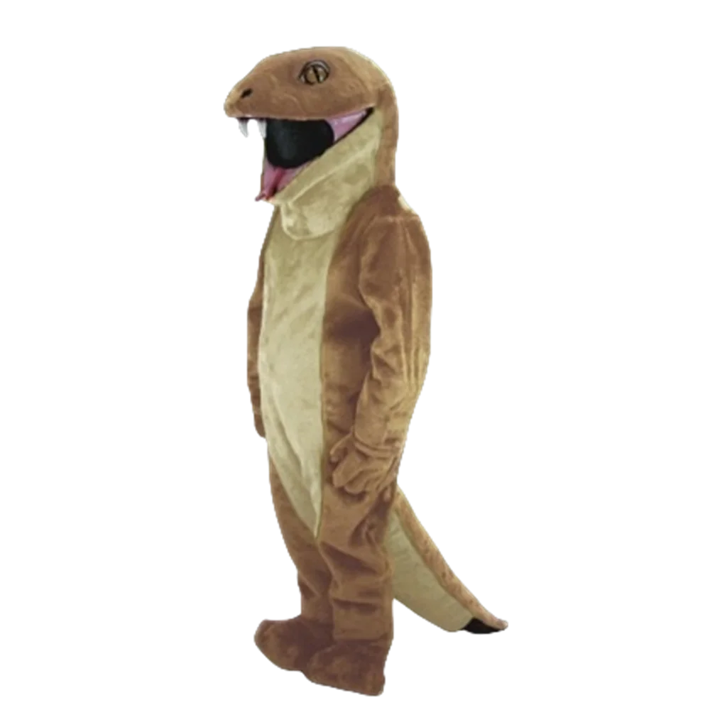 Tan Snake Mascot Costume Adult Size Cartoon Character Horrible Snake Boa Halloween Carnival Party Mascotte Mascota Suit SW1124