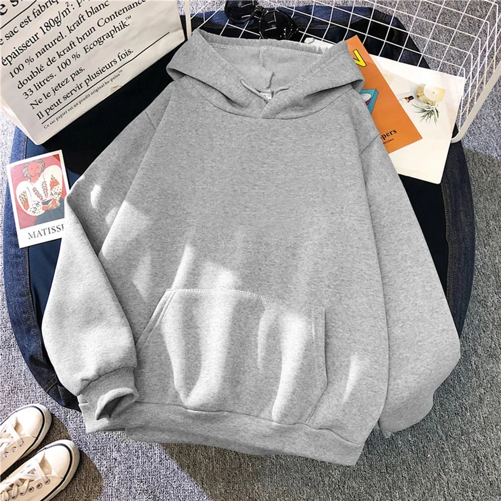 Herbst-Winter-Fleece-Hoodies, Modische Lässige Sweatshirts für Männer und Frauen, Harajuku Warme Oversize-Pullover in 11 Farben, Hip-Hop-Streetwear – Detail 1