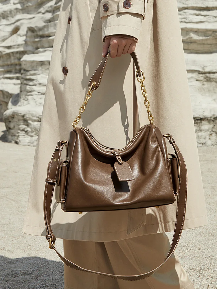 

Commuter underarm bag versatile single-shoulder crossbody bag handbag genuine leather women's bag