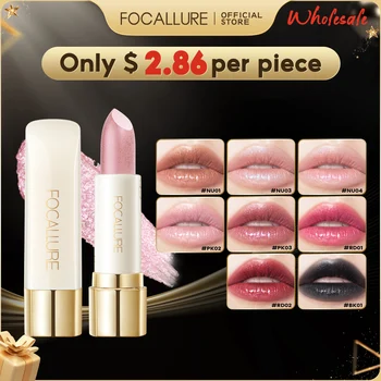 FOCALLURE-Ensemble de rouges à lèvres hydratants brillants au diamant, longue durée, miroitant, stylo baume Jules Tint, cosmétiques de maquillage, vente en gros, 8 pièces