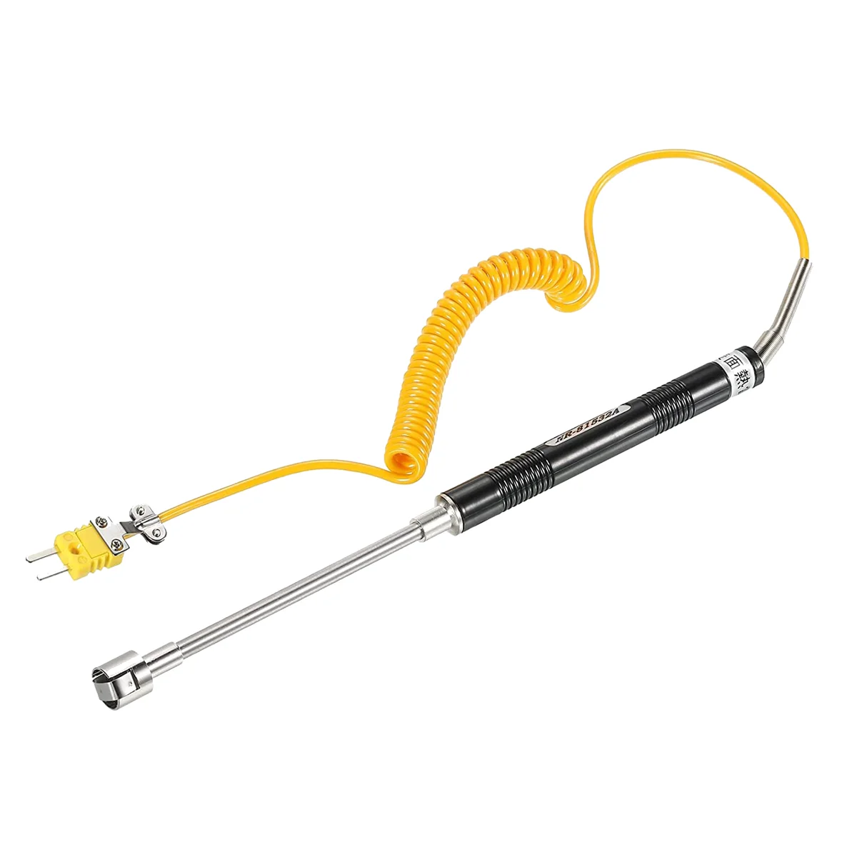 K Type Surface Thermocouple Temperature Probe Sensor Stainless Steel -58 To1472°F (-50 To 800°C) 6.6Ft 15Mm OD