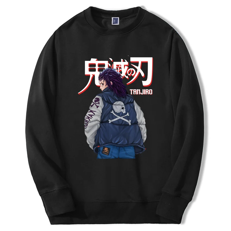 

Demon Slayer Sweatshirt Hoodies Mens Tanjirou Japan Mangas Anime Graphic 2024 Sudaderas Long Sleeve Oversize Crewneck Streetwear