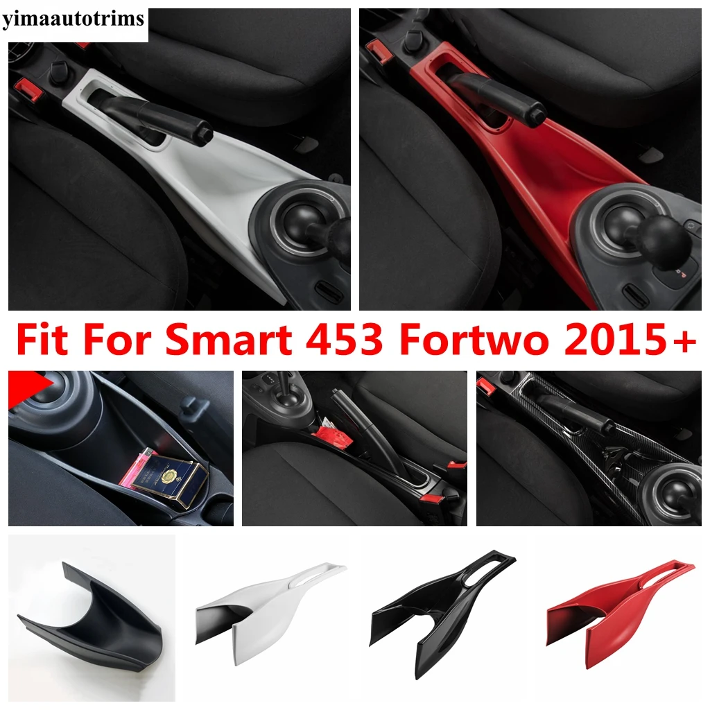 

For Smart 453 Fortwo 2015 - 2021 Car Center Console Armrest Storage Box Container Glove Organizer Cover Trim Plastic Accessories