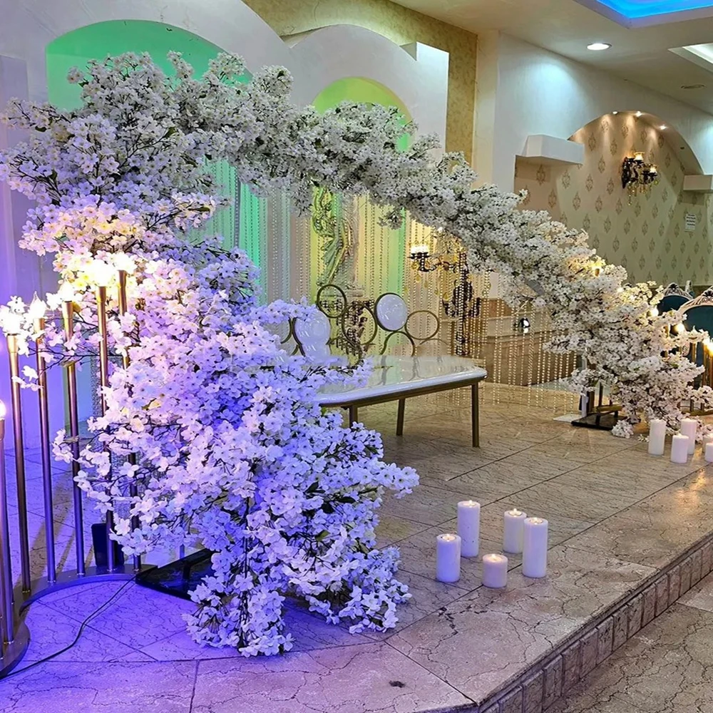 

Curved hangging acrylic bead Chandelier Backdrop Frame t Hanging flower walll backdrop Stand acrylic beads for Wedding Decoratio