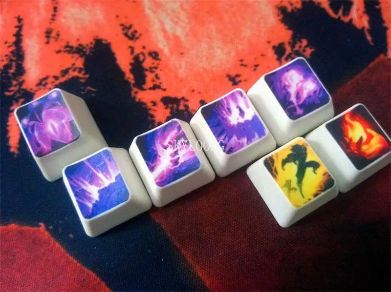 Nuovo Keycap 7 8 Pcs League of Legends (LOL) personalità PBT sublimazione per tastiera da gioco meccanica GK64 SK87 GK61 GH60 PC